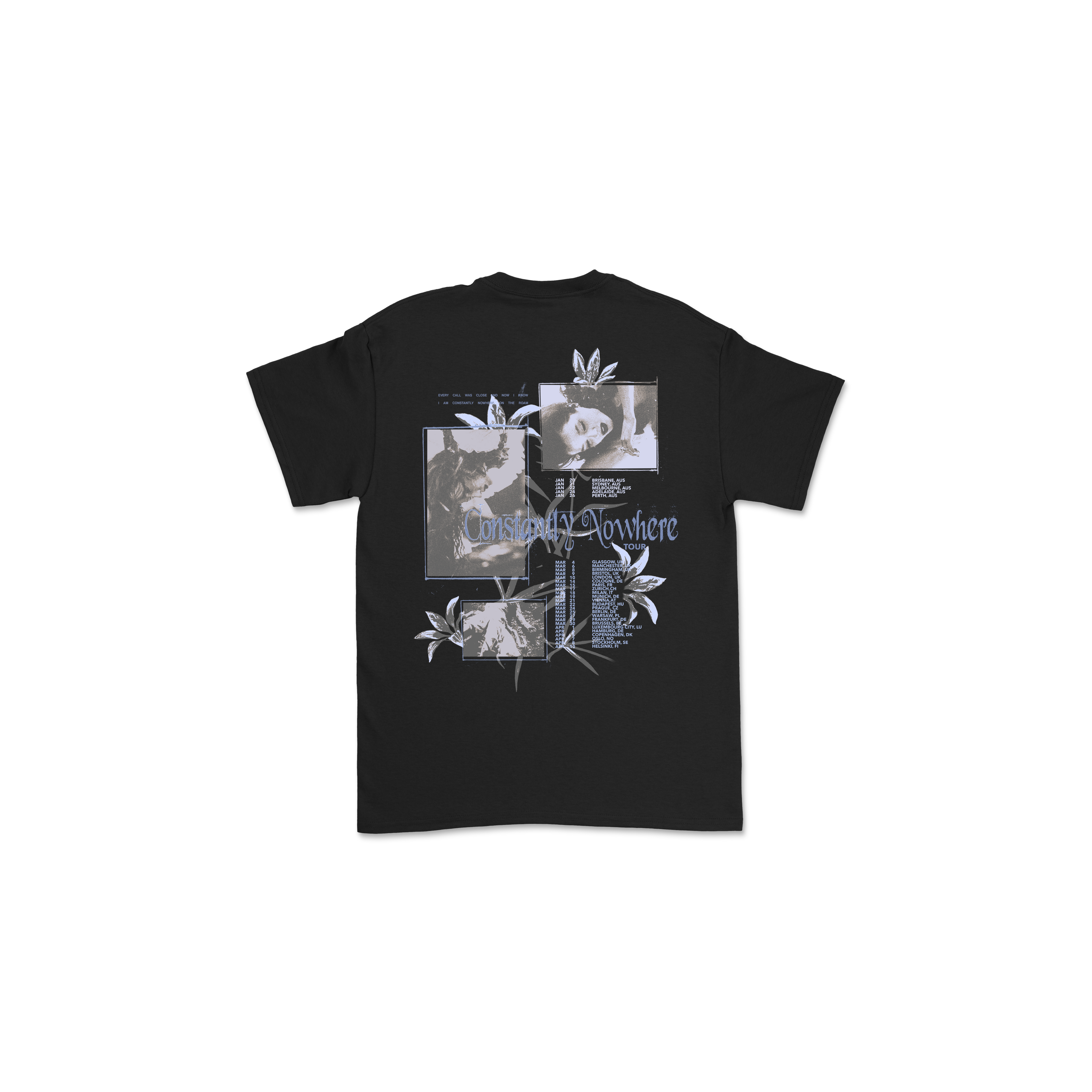Constantly Nowhere EU/UK Tour Tee